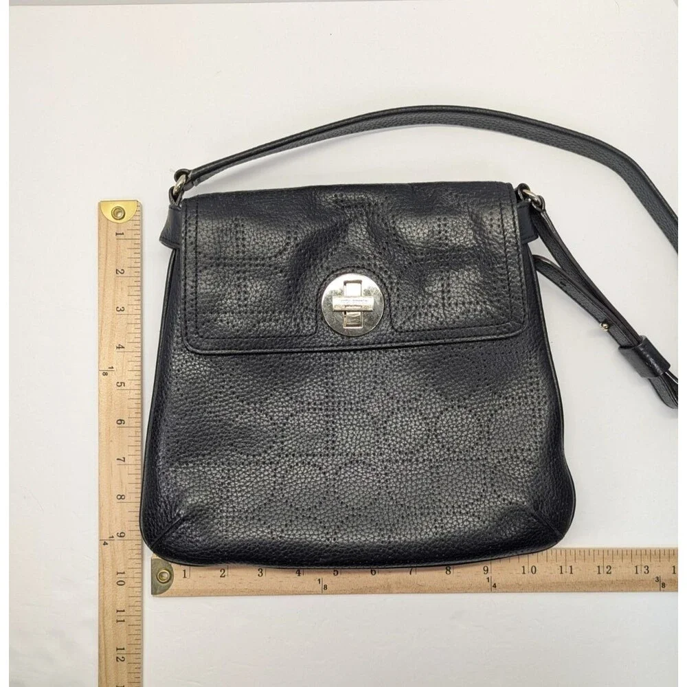 Kate Spade Double Vanessa York Street Noel Hobo Bag Perforated Leather Turn Lock